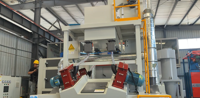 开州板材除锈强化，通过式抛丸机应用案例