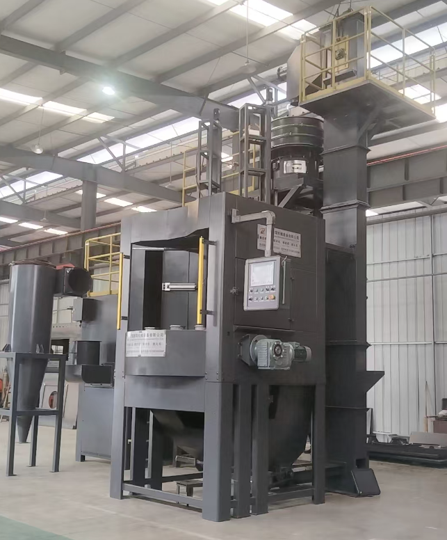 开州转盘式喷砂机 提升圆形工件处理效率