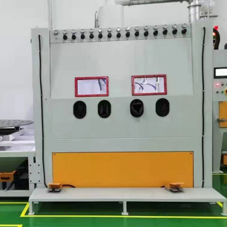 开州高效生产，从箱体手动喷砂机开始，提升零部件质量